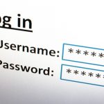 Login screen