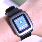Pebble Time on wrist