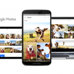 Google Photos shown on Chromebook, Android smartphone and tablet