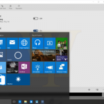Windows 10 Build 10125 Leak Start screenshot with Alarms app background