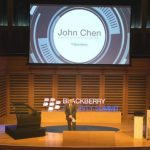 BlackBerry CEO John Chen on stage
