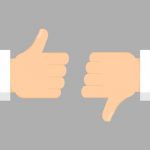 Thumbs up and thumbs down