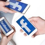 Facebook on three smartphones