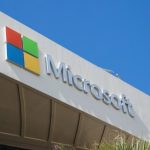 Microsoft sign on building