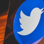 Twitter logo on laptop screen