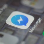 Facebook Messenger icon closeup