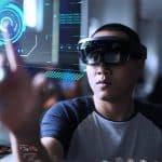 Man using HoloLens