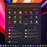 Windows 11 centered Start menu