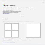 Windows HDR Calibration