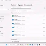 Windows 11 System Components