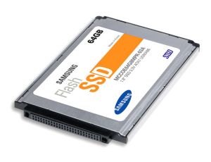 Samsung 64 GB solid-state disk module, in the 1.8" form factor