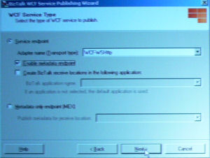 The WCF Service Publishing Wizard