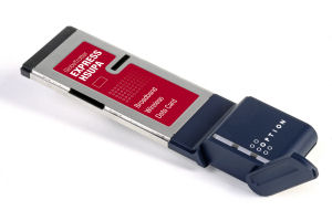 Option NV's GlobeTrotter Express HSDPA/HSUPA 3G card, available in Germany