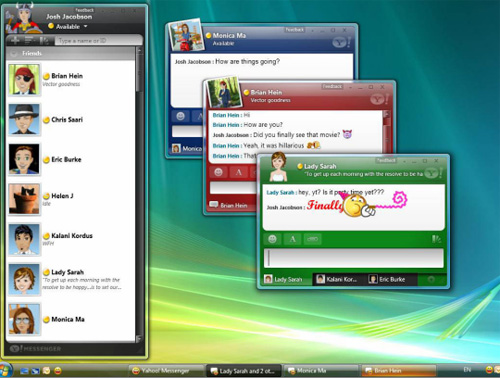 First beta of Yahoo Messenger for Windows Vista First beta of Yahoo Messenger for Windows Vista