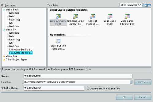 What's missing from this picture? The sample templates, which are a critical part of the Game Studio 3.0 CTP; in VS 2008 standard, they don't seem to get installed. What's missing from this picture? The sample templates, which are a critical part of the Game Studio 3.0 CTP; in VS 2008 standard, they don't seem to get installed.