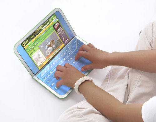 Artist's conception of the second-generation OLPC XO-2 Artist's conception of the second-generation OLPC XO-2