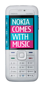 Nokia 5310 phone with 'Comes With Music'