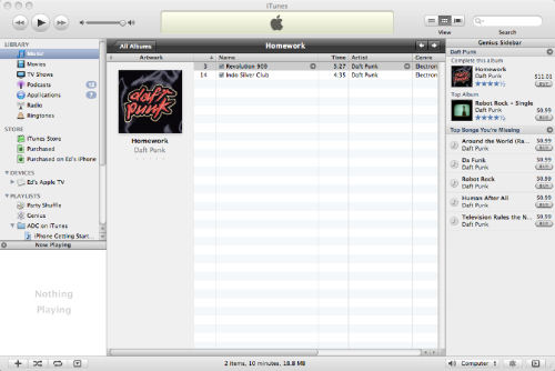 Screenshot from iTunes 8.0 Genius (1 of 4) Screenshot from iTunes 8.0 Genius (1 of 4)
