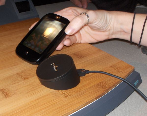 The induction charger on Palm's new Pre