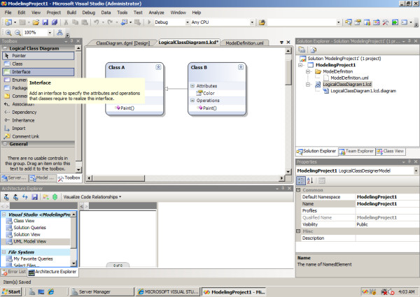 The way the MFC-based VS 2010 front end looked in the October Community Technology Preview.