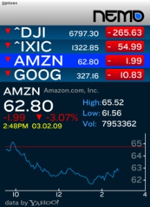 J2me Stock Ticker app