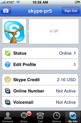 Skype for iPhone