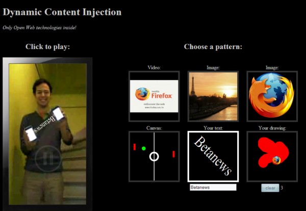 Firefox 3.5 dynamic content injection demo