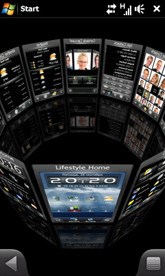 SPB Mobile Shell 3.5, 3D carousel view, Windows Mobile