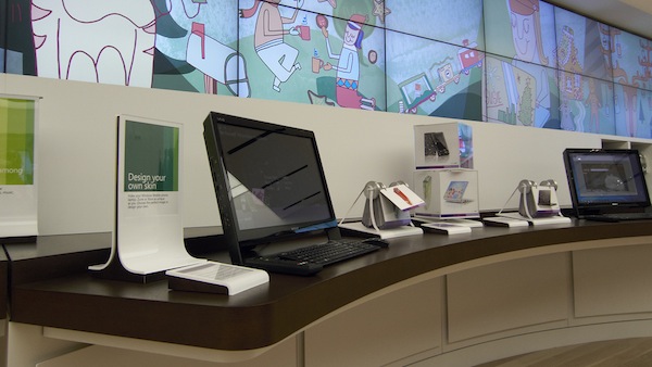 Microsoft Store Product and Video Wall Microsoft Store Product and Video Wall