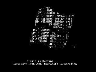 MinWin boot screen