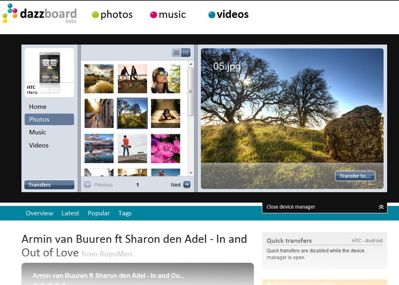 Dazzboard web-based photo sync for Android Dazzboard web-based photo sync for Android