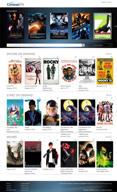 Mediaroom 2.0 VoD Mediaroom 2.0 VoD