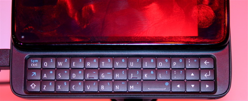 Nokia N900 keyboard