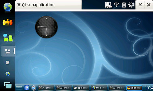 One of the last screenshots of the maemo operating system from Nokia, which will make way for MeeGo later in 2010.