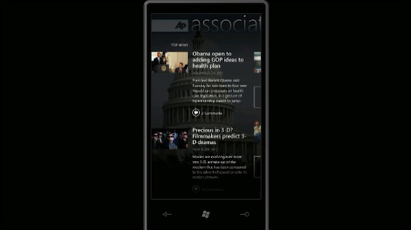 Associated Press app for Windows 7 Phone Series Associated Press app for Windows 7 Phone Series