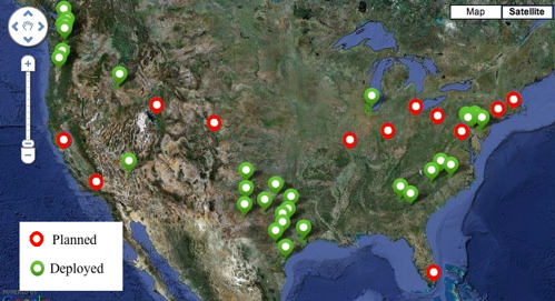 Sprint/Clearwire 4G WiMAX map April 2010