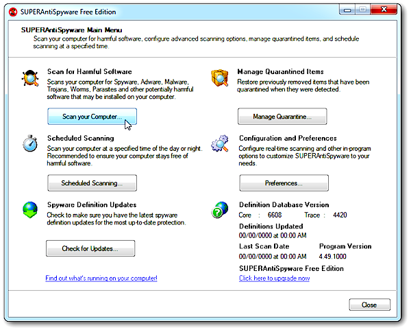 SUPERAntiSpyware SUPERAntiSpyware
