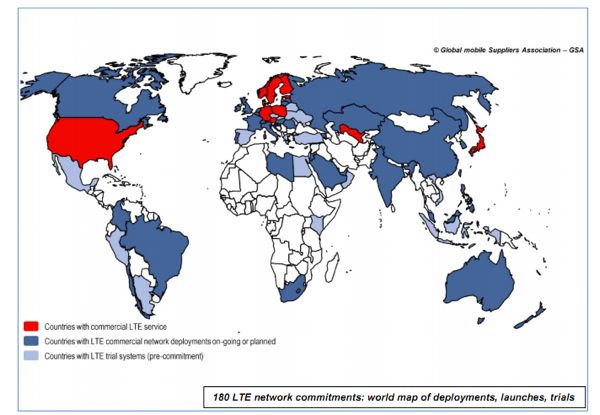 LTE Map, March 2011