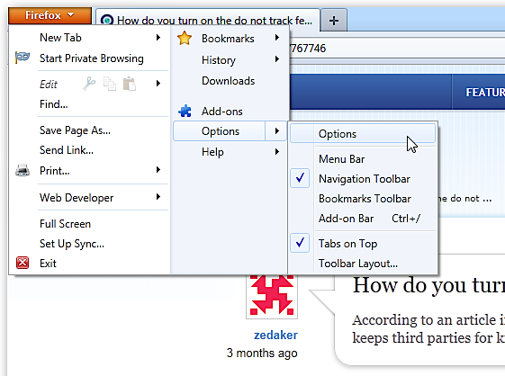 Firefox 4 button