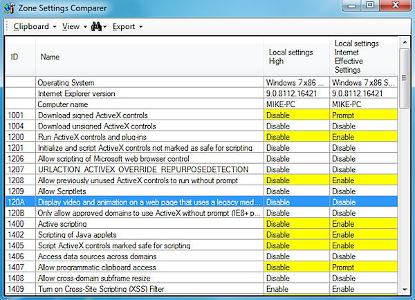 IEZoneAnalyzer