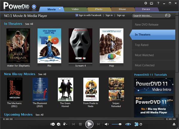 PowerDVD 11 movies PowerDVD 11 movies