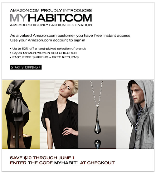 MyHabit.com invite