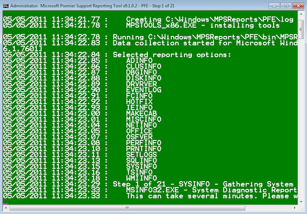 Microsoft Premier Support Reporting Tool