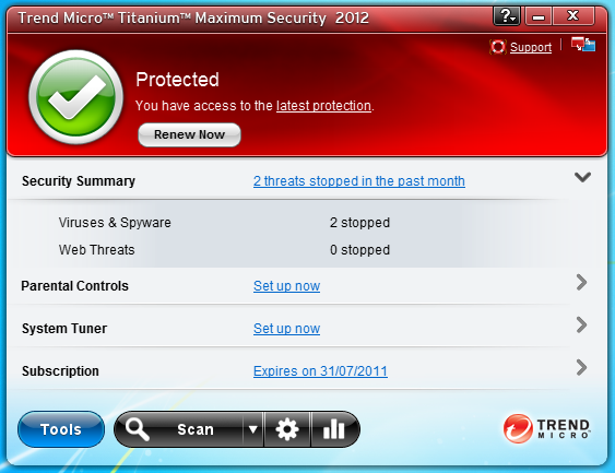 Trend Micro Titanium 2012