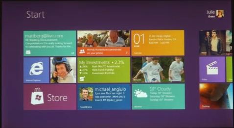 Windows 8 Start screen